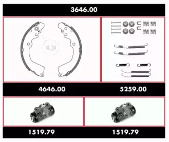 Комплект тормозов, барабанный тормозной механизм WOKING купить