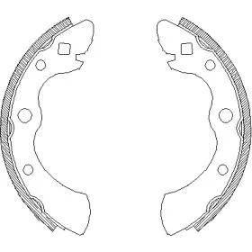 Комплект тормозных колодок WOKING купить