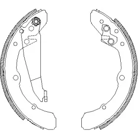 Комплект тормозных колодок WOKING купить