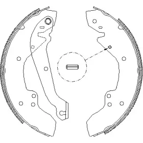 Комплект тормозных колодок WOKING купить