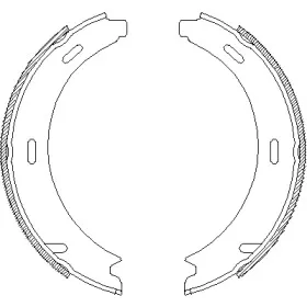 Комплект тормозных колодок, стояночная тормозная система WOKING купить
