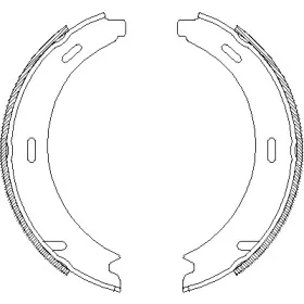 Комплект тормозных колодок, стояночная тормозная система WOKING купить