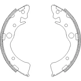 Комплект тормозных колодок WOKING купить