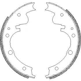 Комплект тормозных колодок WOKING купить