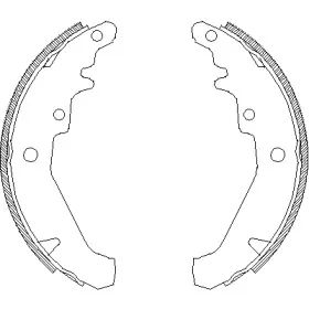 Комплект тормозных колодок WOKING купить