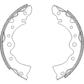 Комплект тормозных колодок WOKING купить