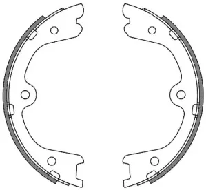 Комплект тормозных колодок, стояночная тормозная система WOKING купить