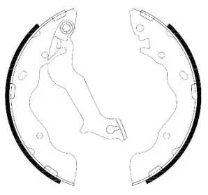 Комплект тормозных колодок, стояночная тормозная система WOKING купить