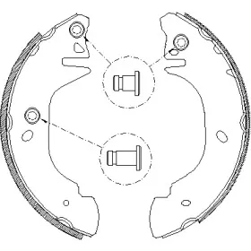 Комплект тормозных колодок WOKING купить