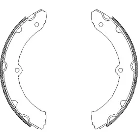 Комплект тормозных колодок WOKING купить