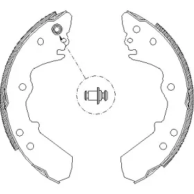 Комплект тормозных колодок WOKING купить