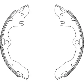 Комплект тормозных колодок WOKING купить
