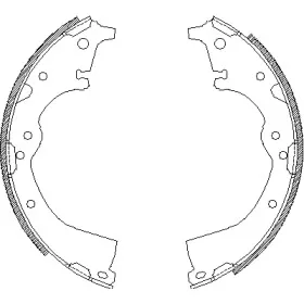 Комплект тормозных колодок WOKING купить