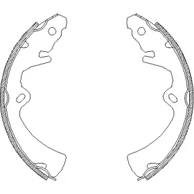 Комплект тормозных колодок WOKING купить