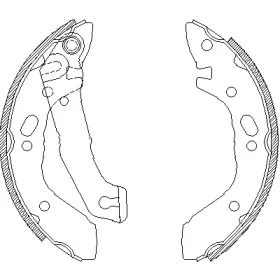 Комплект тормозных колодок WOKING купить