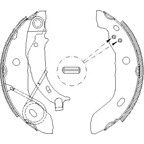 Комплект тормозных колодок WOKING купить