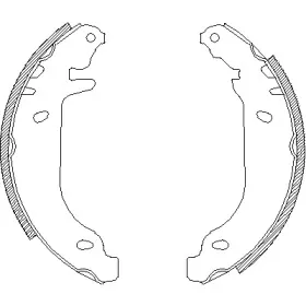 Комплект тормозных колодок WOKING купить