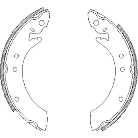 Комплект тормозных колодок WOKING купить