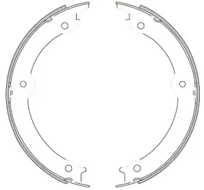 Комплект тормозных колодок, стояночная тормозная система WOKING купить