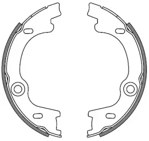 Комплект тормозных колодок, стояночная тормозная система WOKING купить