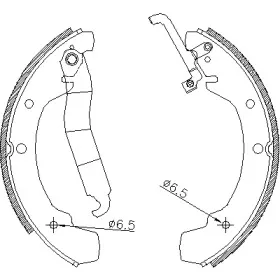 Комплект тормозных колодок WOKING купить