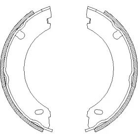 Комплект тормозных колодок, стояночная тормозная система WOKING купить