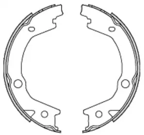 Комплект тормозных колодок, стояночная тормозная система WOKING купить
