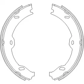Комплект тормозных колодок, стояночная тормозная система WOKING купить