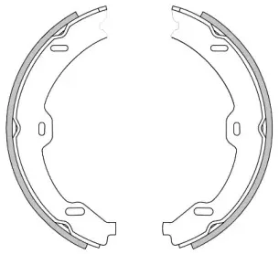 Комплект тормозных колодок, стояночная тормозная система WOKING купить