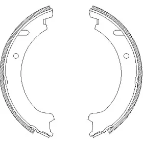 Комплект тормозных колодок, стояночная тормозная система WOKING купить