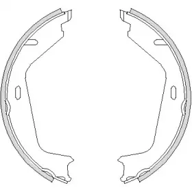 Комплект тормозных колодок, стояночная тормозная система WOKING купить