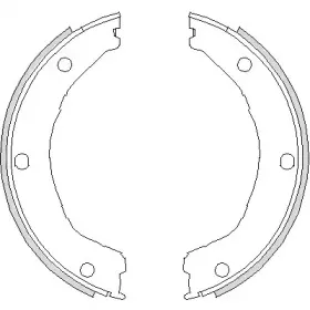 Комплект тормозных колодок, стояночная тормозная система WOKING купить