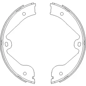 Комплект тормозных колодок, стояночная тормозная система WOKING купить