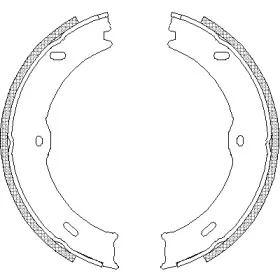Комплект тормозных колодок, стояночная тормозная система WOKING купить