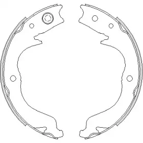Комплект тормозных колодок, стояночная тормозная система WOKING купить