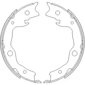 Комплект тормозных колодок, стояночная тормозная система WOKING купить