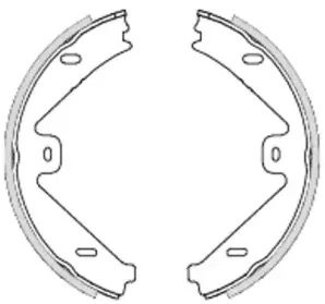 Комплект тормозных колодок, стояночная тормозная система WOKING купить