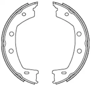 Комплект тормозных колодок, стояночная тормозная система WOKING купить