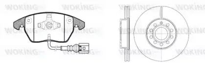Комплект тормозов, дисковый тормозной механизм WOKING купить