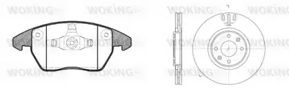 Комплект тормозов, дисковый тормозной механизм WOKING купить
