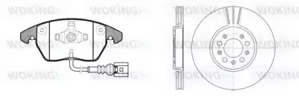 Комплект тормозов, дисковый тормозной механизм WOKING купить