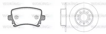 Комплект тормозов, дисковый тормозной механизм WOKING купить
