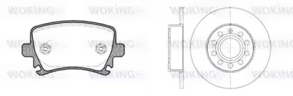 Комплект тормозов, дисковый тормозной механизм WOKING купить