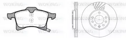 Комплект тормозов, дисковый тормозной механизм WOKING купить