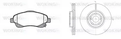 Комплект тормозов, дисковый тормозной механизм WOKING купить