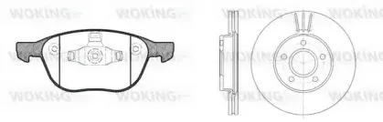 Комплект тормозов, дисковый тормозной механизм WOKING купить
