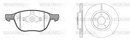 Комплект тормозов, дисковый тормозной механизм WOKING купить