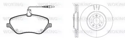 Комплект тормозов, дисковый тормозной механизм WOKING купить