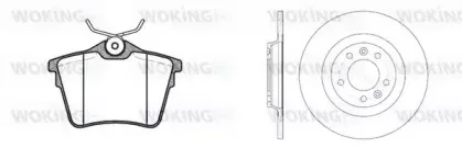 Комплект тормозов, дисковый тормозной механизм WOKING купить