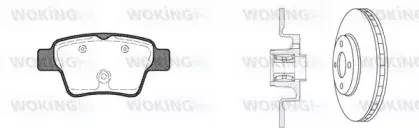 Комплект тормозов, дисковый тормозной механизм WOKING купить